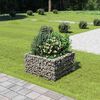 vidaXL Gabion plantenbak verhoogd 90x90x50 cm gegalvaniseerd staal