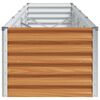 vidaXL Verhoogde plantenbak 390 x 50 x 36 cm Gegalvaniseerd staal