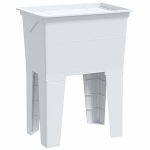 vidaXL Waskuip 59x41x75 cm hars wit