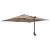 vidaXL Tuinparasol Taupe 248,5 x 247,5 x 160 cm Polyester en staal