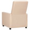 vidaXL Fauteuil verstelbaar stof taupe