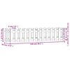 vidaXL Plantenbak verhoogd hekontwerp 150x30x30 cm grenenhout wit
