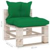 vidaXL 5-delige Loungeset met kussens pallet grenenhout
