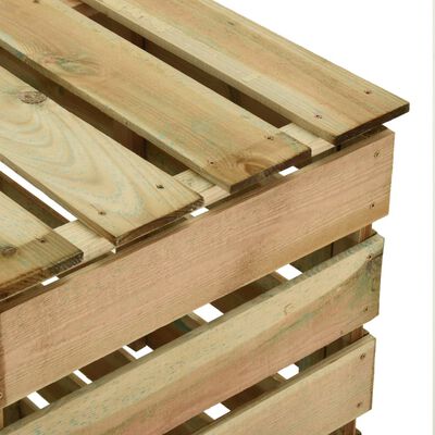 vidaXL Tuincompostbak gelat 80x50x100 cm geïmpregneerd grenenhout