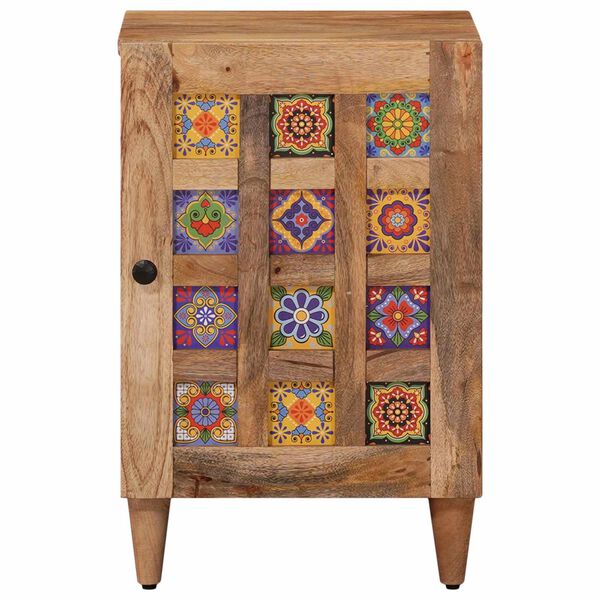 vidaXL Badkamerkast Naturel 38 x 33,5 x 58 cm Massief Mango Hout