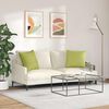 vidaXL Sofa Kussens 2 stuks Lichtgroen 50 x 50 cm Stof