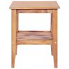 vidaXL Salontafel vierkant 40x40x50 cm massief teakhout
