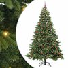 vidaXL Kunstkerstboom met 300 LED met standaard Groen 210 cm PE en PVC