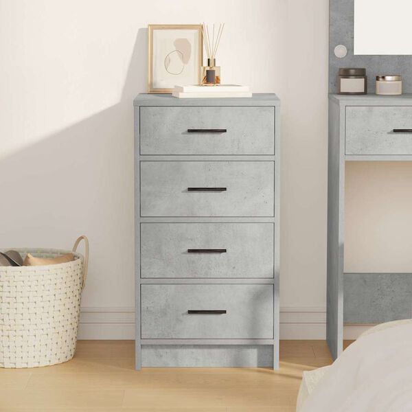 vidaXL Dressoir met lade Betongrijs 40 x 41 x 75 cm Bewerkt hout