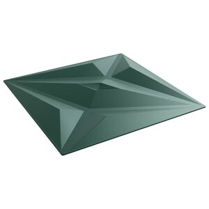 vidaXL Wandpanelen 24 st 50 x 50 cm Ster Groen XPS Schuim