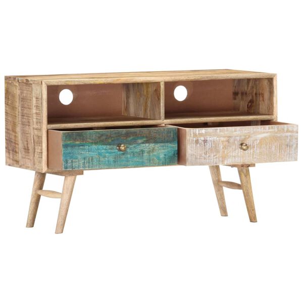 vidaXL Tv-meubel 88x30x50 cm massief mangohout