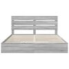 vidaXL Opslag bed met lade Grijs Sonoma 180 x 200 cm Bewerkt hout