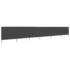 vidaXL Windscherm 6-panelen 800x80 cm stof grijs
