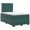 vidaXL Boxspringbed met matras Donkergroen 120 x 200 cm Fluweel