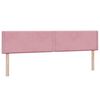 vidaXL Boxspring met matras fluweel roze 180x220 cm