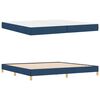vidaXL Boxspringbed met matras Blauw 200 x 200 cm Stof