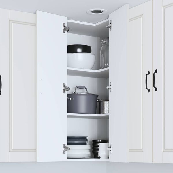 vidaXL Keukenkast met plank Wit 57 x 57 x 100 cm Bewerkt hout