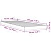 vidaXL Bedframe massief grenenhout wit 75x190 cm