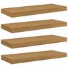vidaXL Wandplank 4 st Beige 60 x 23,5 x 3,8 cm Bewerkt hout