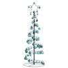 vidaXL LED-kerstboom met kerstballen 100 LED's warm wit 150 cm