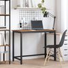 vidaXL Tafel Oudhout 80 x 50 x 76,5 cm Engineered hout en staal