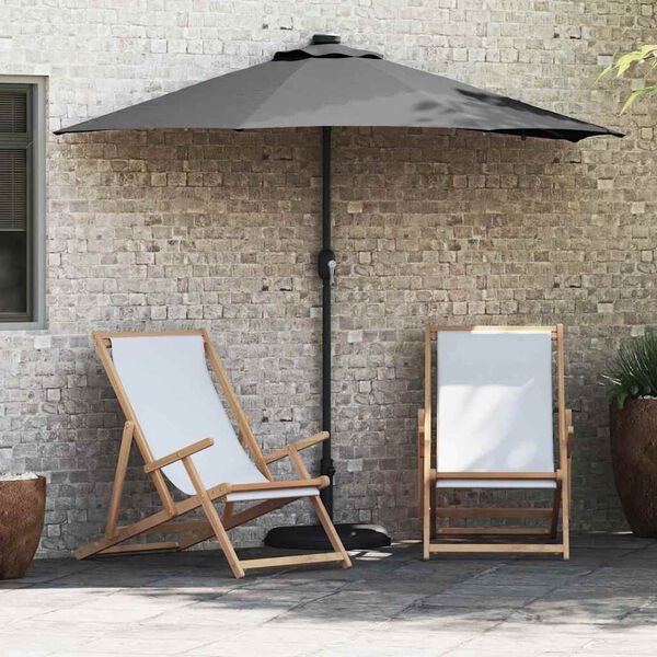 vidaXL Tuinparasol Antraciet 294 x 150 x 223 cm Polyester en staal