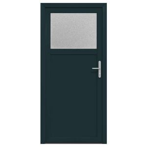 vidaXL Zij-ingangsdeur 98 x 198 cm PVC Antraciet