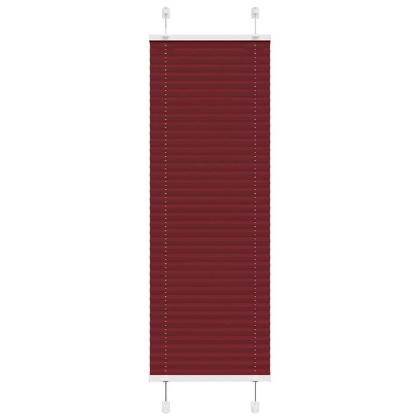 vidaXL Pliss&eacute; rolgordijn 50x150 cm stofbreedte 49,4 cm bordeauxrood