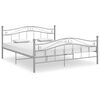 vidaXL Bedframe metaal grijs 160x200 cm