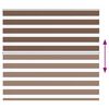 vidaXL Zebra rolgordijn 165x100 cm stofbreedte 160,9cm polyester bruin