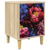 vidaXL Nachtkastje KIEL Sonoma Eiken 36 x 33 x 50 cm Bewerkt hout