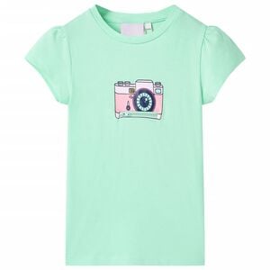 vidaXL Kindershirt 116 felgroen