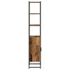 vidaXL Badkamer Kast Oud hout 33 x 33 x 185,5 cm Bewerkt hout