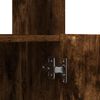 vidaXL Hoge kast 92x33x180 cm bewerkt hout gerookt eikenkleurig