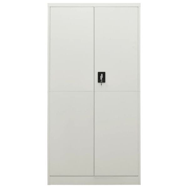 vidaXL Lockerkast 90x40x180 cm staal lichtgrijs