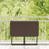 vidaXL Tuintafel inklapbaar 90x51x75 cm poly rattan bruin