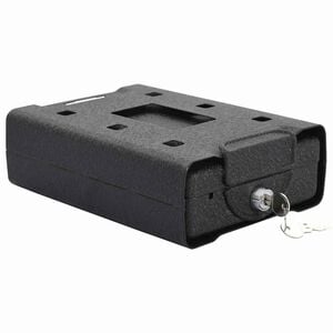 vidaXL Auto Safe met slot Zwart 22 x 16 x 7 cm Staal