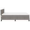 vidaXL Boxspring bed met matras met LED Taupe 140 x 200 cm Stof