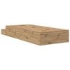 vidaXL Opbergbedframe met lade Artisan Eiken 80 cm Bewerkt hout