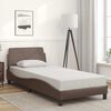 vidaXL Bedframe "Dover" kunstleer bruin 90x190 cm
