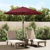 vidaXL Parasol met aluminium paal 270 cm bordeauxrood