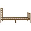 vidaXL Bedframe massief grenenhout honingbruin 90x200 cm