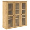 vidaXL Kast met Glazen Deuren BODO Honingbruin 115,5 x 38,5 x 117,7 cm