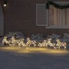 vidaXL LED Rendieren met 40 LED 7 pcs Goud PET