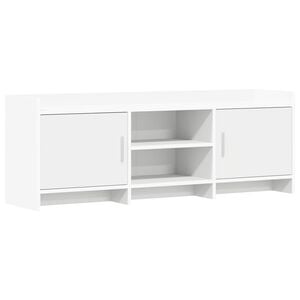 vidaXL TV-kast 130 x 33 x 47 cm Wit Bewerkt hout