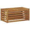 vidaXL Buitenstoolbank Naturel 79 x 43 x 37 cm Massief Acaciahout