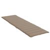 vidaXL Ligbedkussen 200x60x3 cm oxford stof taupe