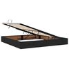 vidaXL Opbergbed met matras met matras Zwart 200 x 200 cm Bewerkt hout