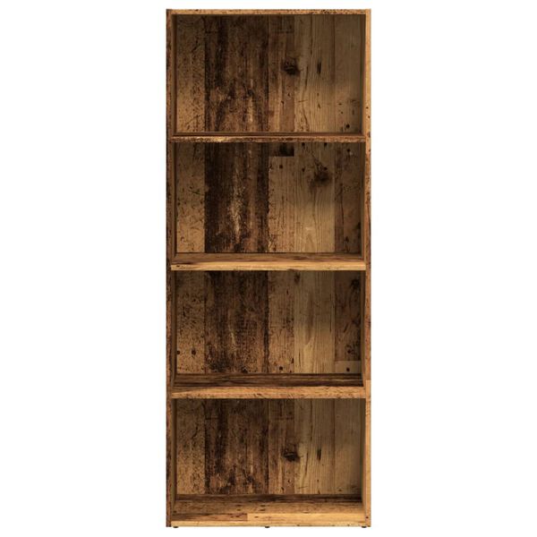 vidaXL Boekenkast 60x30x152 cm bewerkt hout oud houtkleurig