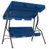 vidaXL Schommelbank 170x110x153 cm stof donkerblauw